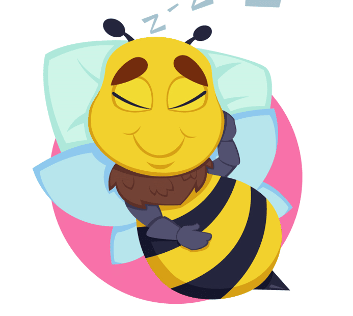 Ape che dorme d'inverno